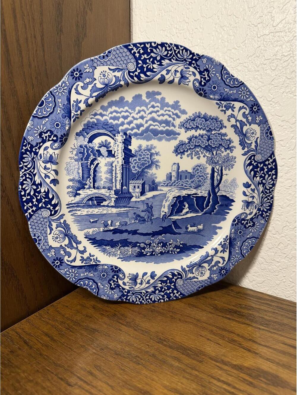 Vintage Spode Blue Italian 12" Buffet Plate / Large Serving plate